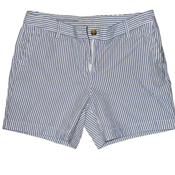 Talbots Pants - BLUE AND WHITE STRIPE SHORTS